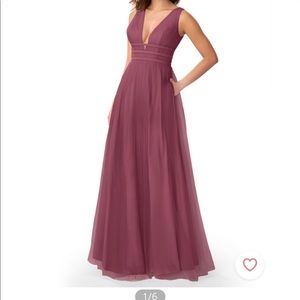 Azazie Kantana bridesmaid dress sz 16 - dessert rose